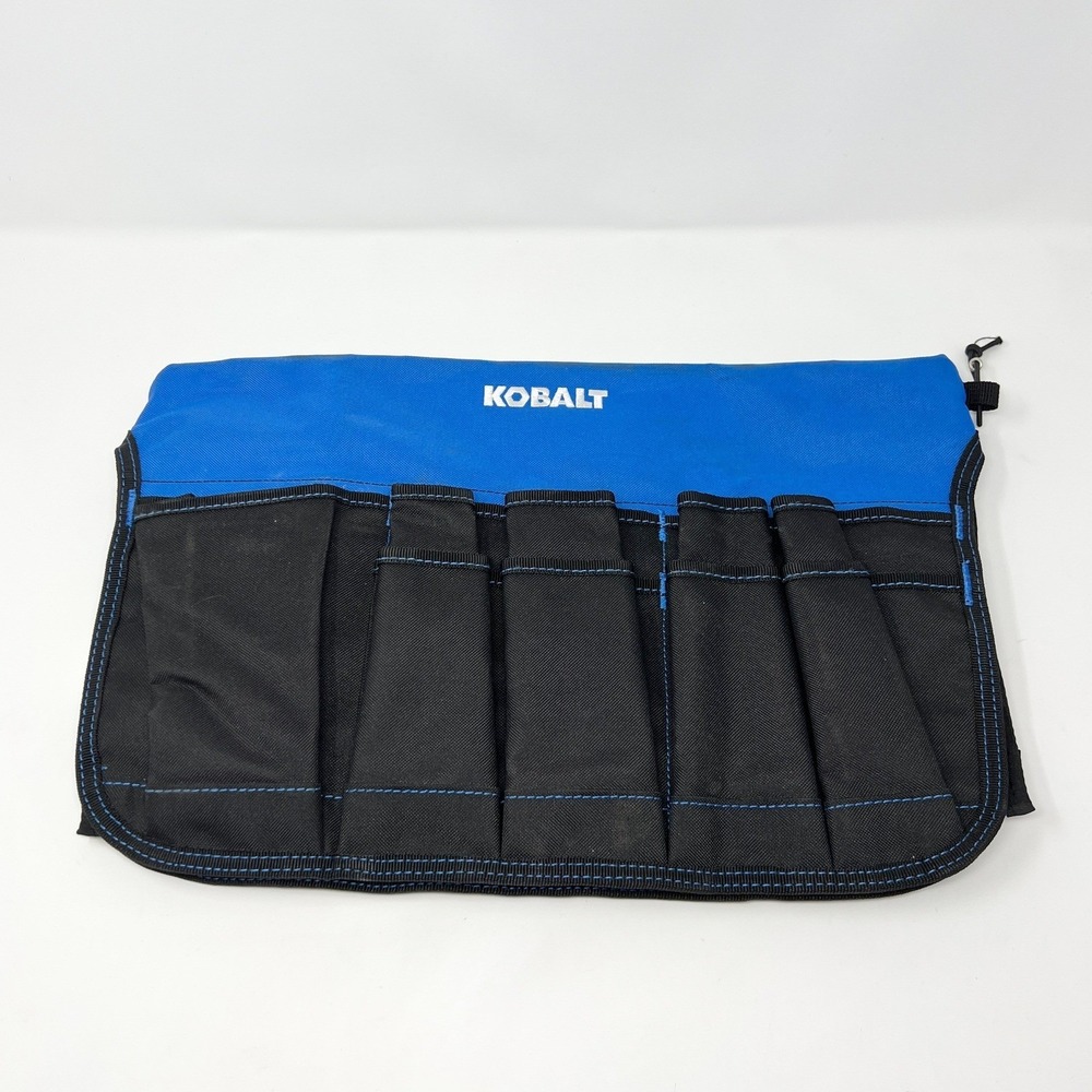 Kobalt 2416934 Heavy Duty‎ Blue Black 26 Pocket Bucket Organizer Water Resistant